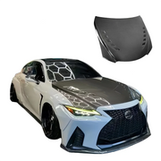 2021 - 2024 Lexus IS Carbon Fiber Hood Split Style - HOOD - Carbon Fiber - Black product image 1